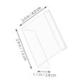 thumbnail image 2 of unbranded 30Ud Portatarjetas Acrílico Transparente Para Precio Con Base Estable Ideal Para Tiendas Y Supermercados, 2 of 8
