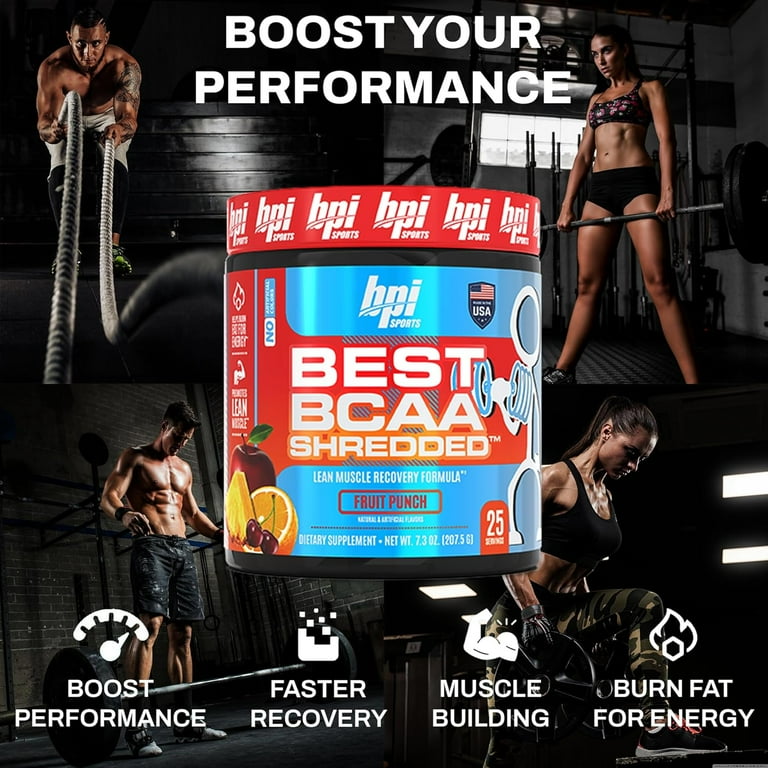 BPI Sports Best BCAA Shredded Muscle Workout Performance, 25