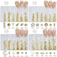 thumbnail image 4 of 6 Grids Gold/Silver Punk Metal Studs Shells Butterfly-Heart Rivet Art Jewels for Art Designs, 4 of 8