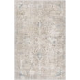 thumbnail image 3 of Hauteloom Caylin Bohemian Vintage Medallion Area Rug - Farmhouse Oriental Carpet for Living Room, Bedroom - Machine Washable- Cream, Dark Brown, Peach - 6'7" x 9', 3 of 11