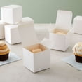 thumbnail image 3 of Cajas de regalo Juvale, 100 unidades, blancas, 8 x 8 x 8 cm, para velas y adornos, 3 of 9