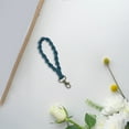 thumbnail image 5 of Macrame Keychain Wristlet Keychains for Women Handmade Hand Wrist Strap with Hanging Buckle - Car Keys Cute Key Chains Boho Keyring Bracelet for Girls, 5 of 6