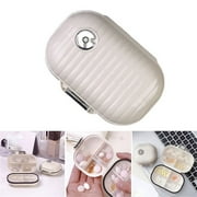 LSLJS Travel Portable Organized Box, Mini Portable Medicines Box, Pills Box/Case, Pills Container, Travel Pills Holder, Pills Dispenser