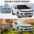 thumbnail image 7 of Windshield Snow Cover - Extra Large Thicker - Fits Any Car Truck SUV Van - Windproof Design - Waterproof Outdoor Cover with Side Mirror Covers - Black - L, 7 of 7