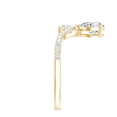 thumbnail image 4 of Rosec Jewels Lab Created Diamond Engagement Ring - Designer V Shape Ring - Authentically Ef-Vs Quality Certified, 10K Yellow Gold, US 9.50, 4 of 9