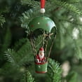 thumbnail image 4 of Metal Christmas Hot Air Balloon Ornament, Vintage Iron Hanging Decoration with Snowman for Christmas Tree, Home, and Holiday Party Décor, 4 of 5