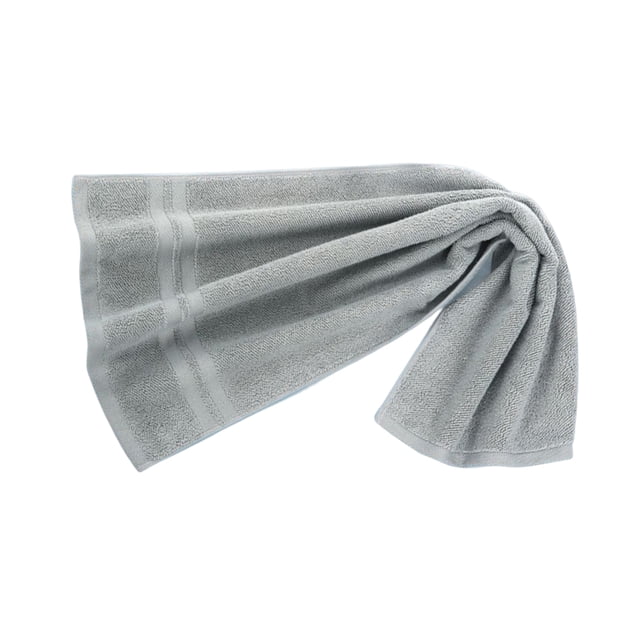 Youkk Cotton Sports Towel Solid Color Rectangular Replacement Water Absorbent Running Bodybuilding Towel Washcloth Accessories Light Grey