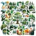 thumbnail image 3 of 35pcs Forest Animals Stickers Nature Stickers Wildlife Trees Stickers PVC Sticker Pack for Luggage Phone Suitcase, 3 of 9