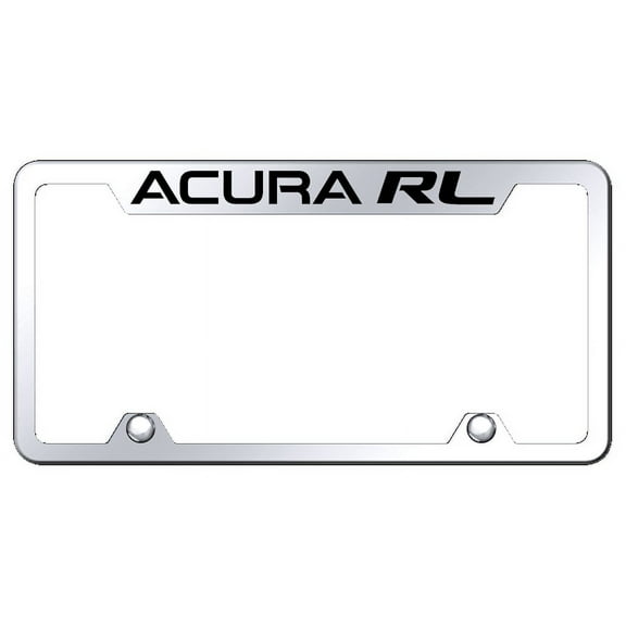 Acura RL Logo Stainless Steel Truck Cut-Out License Plate Frame (Chrome)