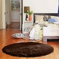 thumbnail image 4 of Alfombra Alfombra redonda para dormitorio, tapete de yoga, silla de computadora, 50 x 60 pulgadas Yulucky, 4 of 8