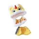 thumbnail image 3 of Conjunto de 3 piezas de ropa de muñeca de peluche para danza del león para niñas pequeñas, cosplay y juego de simulación. amarillo, 3 of 8
