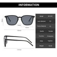 thumbnail image 2 of High Quality Retro UV400 Shades Sunglasses for Women Retro Sunglasses Men Square Sun Glasses C02 LEOPARD, 2 of 7