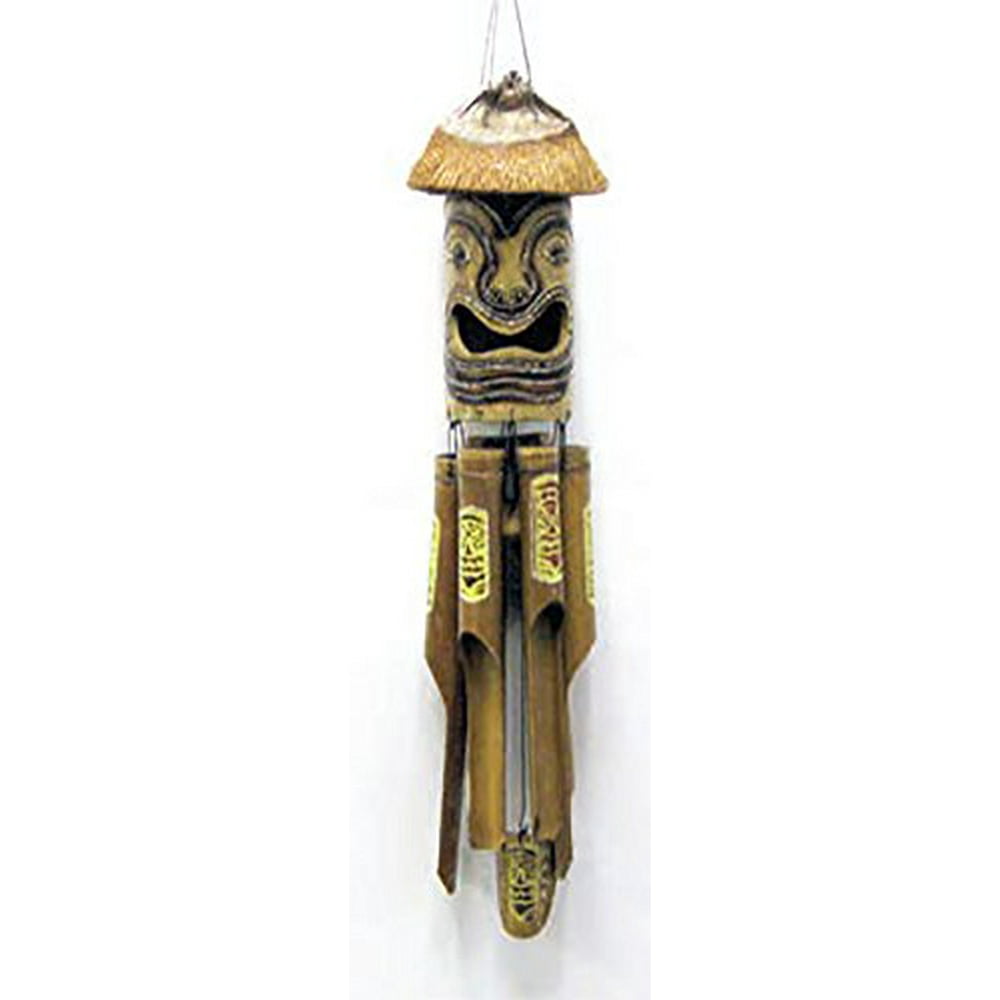 Hawaiian Wind Chime Tube Tiki 16"