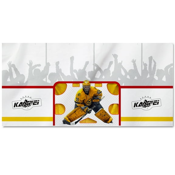 kasifei – 8' x 16' Heavy Duty Hockey Shooting Tarp – Built-in Shooter Tutor – Great Hockey Net Replacement – Training Equipment for All Skill Levels - Garage & Wall Protection