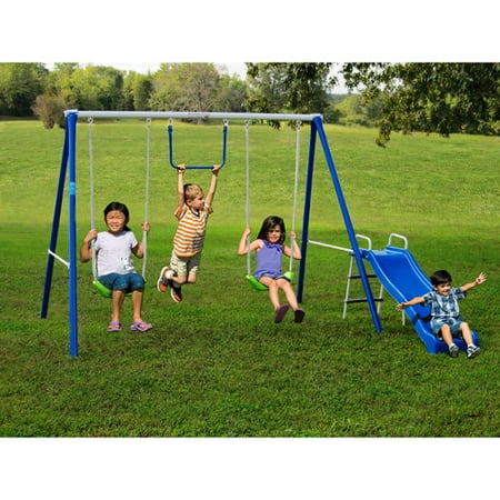 Flexible Flyer Fun-Time-Fun Metal Swing Set - Walmart.com