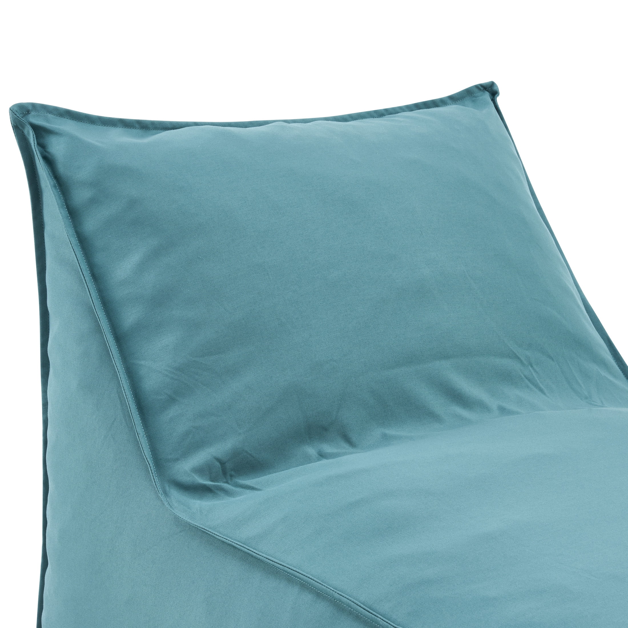 Christopher Knight Home 48" Outdoor Bean Bag Lounge Chair, Plush Foam Filled, Patio Garden Seating, Teal