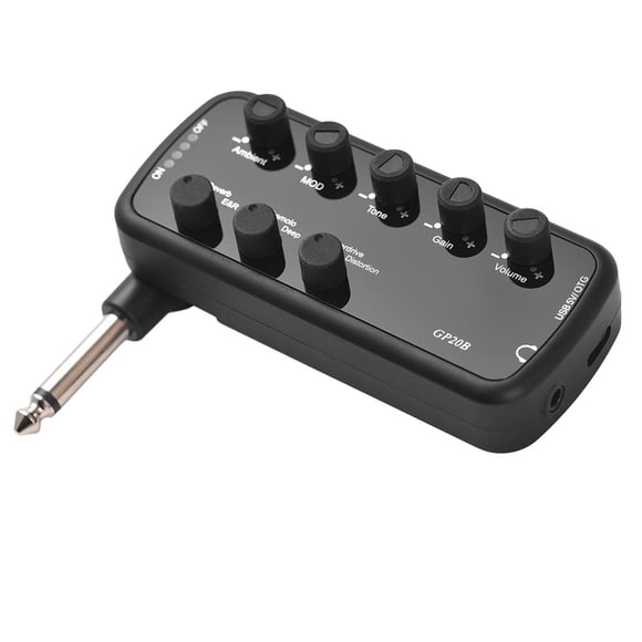 Headphone Bass Amplifier Portable Headphone Amp Mini Plug Guitar Amplifier Electric Guitar Bass Amp