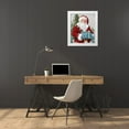 thumbnail image 3 of Comish, Susan 20x23 White Modern Wood Framed Museum Art Print Titled - A Frosty Santa, 3 of 4