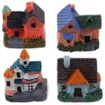 thumbnail image 3 of LOLIPPYY Set of 4 Miniature Resin Fairy Houses Tiny Ornaments for Outdoor Yard Decoration, 3 of 7