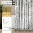 ComfiTime Clear Shower Curtain Liner Extra Long 8G HeavyDuty Mildew