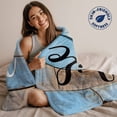 thumbnail image 2 of Blue Coastal Nautical Throw Blankets, Life Is Better at The Beach Soft Fleece Blanket Decorative for Home Sofa Couch Chair Living Bedroom, 30x40 Inches, Farmhouse, 2 of 8