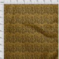 thumbnail image 3 of oneOone Cotton Jersey Dark Mustard Fabric Tiger Animal Skin Diy Clothing Quilting Fabric Print Fabric By Yard 58 Inch Wide, 3 of 4