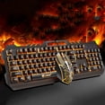 thumbnail image 2 of 1Ensemble Clavier Souris Rétroéclairé Confortable RGB Filaire USB Clavier de Jeu Souris, 2 of 6