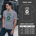 thumbnail image 4 of Greenyef Graphics I Paused My Game to Be Here Gamer Gift Funny Tee Men's T-Shirt Style-27 (Gray & Forest Green, X-Large), 4 of 6