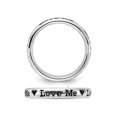thumbnail image 3 of Sterling Silver Enameled Love Me Band Ring, 3 of 4