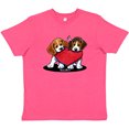 thumbnail image 3 of Inktastic Beagle Heartfelt Duo Youth T-Shirt, 3 of 5