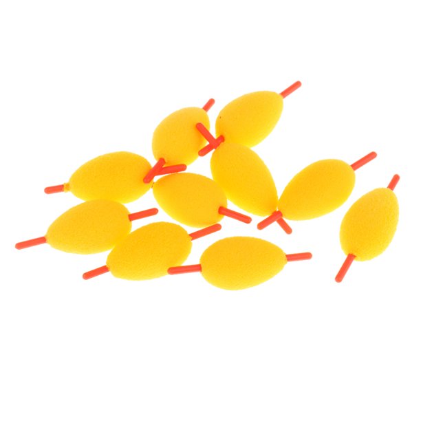 10pc 0.4g 1g 1.5g 2g EVA Foam Floats Forma ovalada Ice Fishing Bobbers Flotando Sunnimix Flotadores de espuma EVA