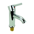 thumbnail image 6 of Chrome-Plated Brass Round Ergonomic Single Lever Faucet Bathroom Sink Tap w/Flex Connector 6-3/4"x2"x5-1/2" | Renovators Supply, 6 of 10