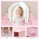 thumbnail image 5 of Para niños vanity set con adjustable LED lights, lighted mirror y stool (ages 3 to 9), 5 of 7
