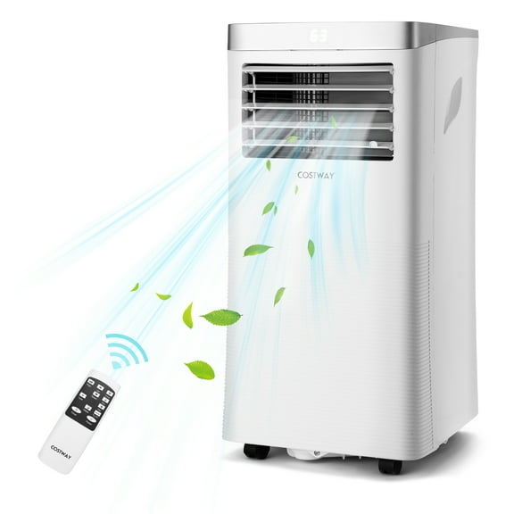 Costway 5000 BTU (8000 BTU ASHRAE) Portable Air Conditioner 3-in-1 Air Cooler with Remote Control