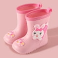 thumbnail image 4 of Fozruso Kids Rain Boots Girls Boots Non Slip Comfortable Toddler Outdoor Play Shoes For Baby Children,Sizes 11(4.5-5 Years), 4 of 4