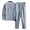Gray, variant on Men's Fashion Casual Set Solid Long Sleeve Turndown Collar Soft Breathable Comfortable Non-Shrinking Sweat-Wicking Outdoor Daily Wear Blue M