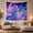 Crystal Wolf, variant on Cosmic Wolf with Swirling Vortex of Glowing Energy Mystical Digital Art for Space Lovers Celestial Wall Art Halloween Gift Tapestry Wall Hanging for Bedroom, Living Room and Dorm