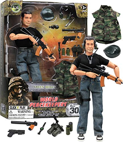 12 military action figures