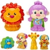 Fisher-Price Laugh and Learn Talk 'n Teach Puppy, Giraffe, Sis, Peacock, Monkey and Lion