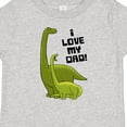 thumbnail image 4 of Inktastic I Love My Dad with Baby and Daddy Brontosauruses Boys or Girls Baby T-Shirt, 4 of 5