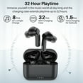thumbnail image 4 of TOZO NC2 Wireless Bluetooth 5.3 Earbuds, Hybrid ANC, 42H Playtime, 32 EQ Modes, IPX6 Waterproof, Black, 4 of 8
