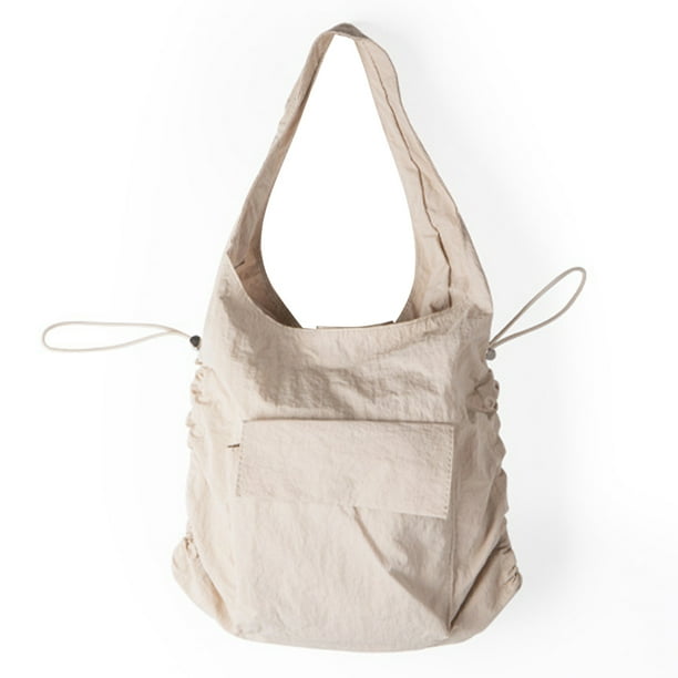 Bolso Cordón Casual Hobo Gran Capacidad Mujer Sólido Satchel Caqui