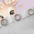 thumbnail image 4 of Castle Fairy Kawaii Animal Deer Black Out Curtains for Kids Boys Girls,Flowers Flying Butterflies Curtains Pack of 2 (42x63 Each),Cartoon Jungle Wildlife Bedroom Curtains,Breathable Home Decor, 4 of 6