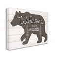 thumbnail image 3 of Stupell Welcome To The Woods Cabin Sign Animals & Insects Painting Gallery Wrapped Canvas Print Wall Art, 3 of 5
