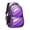 Purple and Gold Marble Pattern, variant on Purple and Gold Marble Pattern Cute School Backpack Bag with Padded Back and Adjustable Shoulder Straps 16.9 X 12.6 X 5.9 Inches