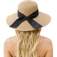 thumbnail image 1 of Beach Hat for Women, Wide Brim Sun Straw Hat for Women, Sun Hat Womens UPF 50+ UV Protection, Floppy Foldable Summer Hat, 1 of 5