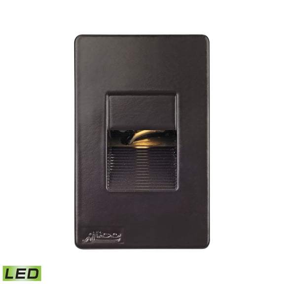 Alico Aperture LED Step Light in Black with White Opal Lens