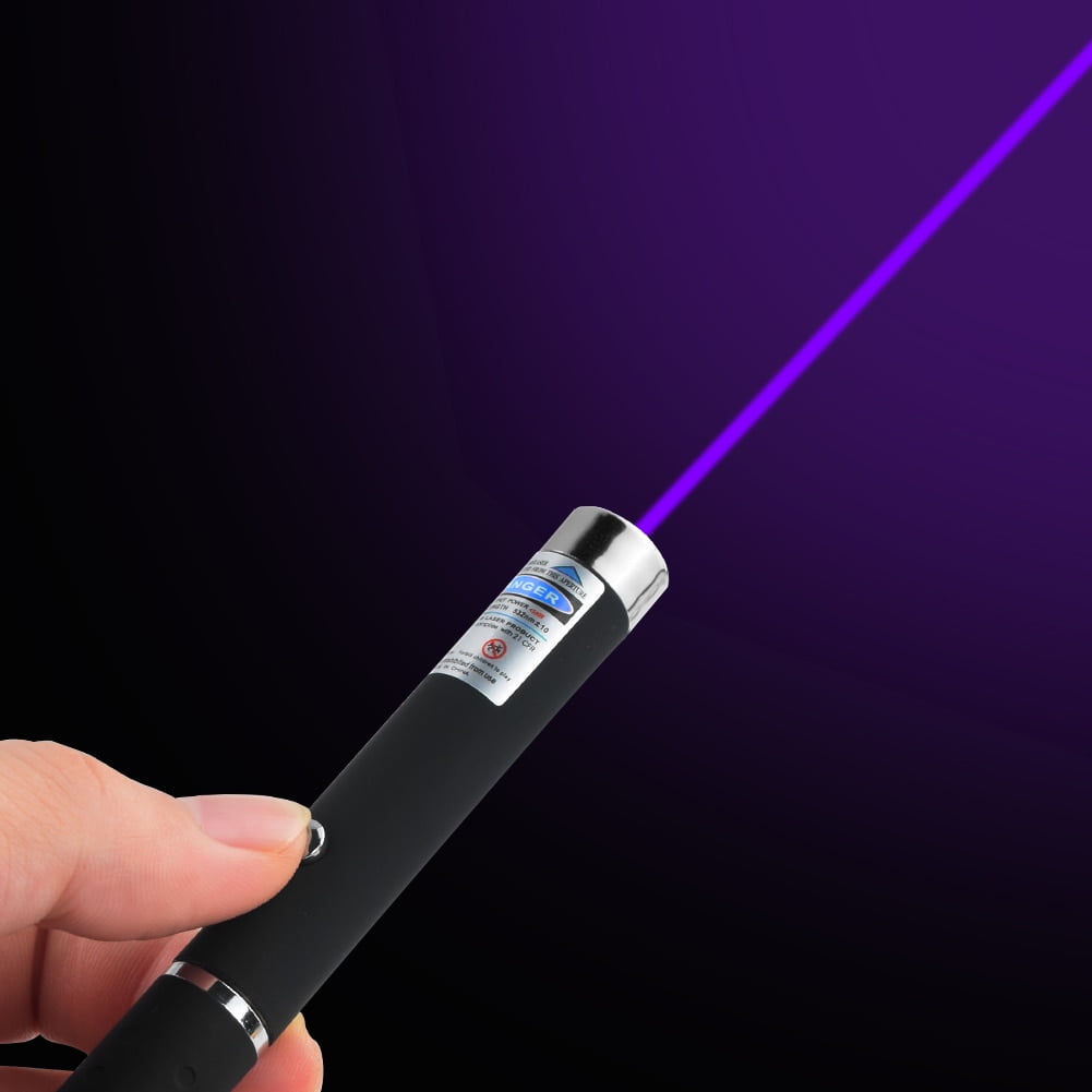 2 in1 Aluminum Pen Red Green Purple Laser Pointer Light Star& Line Adjustable 