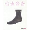 thumbnail image 6 of MeMoi String of Pearls Cotton Blend Crew Socks - Girls - Female, 4, Medium Gray, 6 of 7