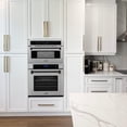 thumbnail image 4 of ZLINE Autograph Edition 30 1.6 cu ft. Built-in Convection Microwave Oven in Fingerprint Resistant Stainless Steel and Matte Black Accents, 4 of 5